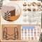 Paint By Numbers Boho Coaster Kit for Adults Beginners – 8 Pack Round DIY Mini Acrylic Painting Drink Coasters with Holder, Creative Home Decor & Gift Craft Set